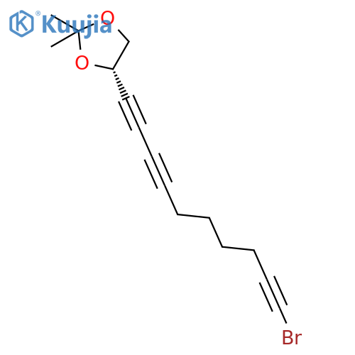 1,3-Dioxolane, 4-(10-bromo-1,3,9-decatriynyl)-2,2-dimethyl-, (4S)- structure