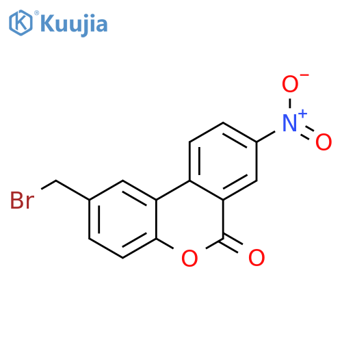 6H-Dibenzo[b,d]pyran-6-one, 2-(bromomethyl)-8-nitro- structure
