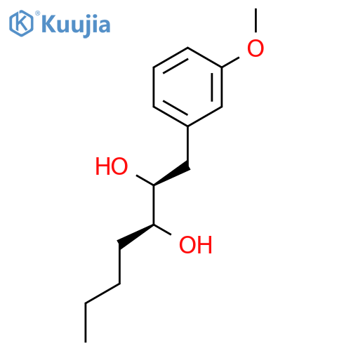 2,3-Heptanediol, 1-(3-methoxyphenyl)-, (2S,3S)- structure