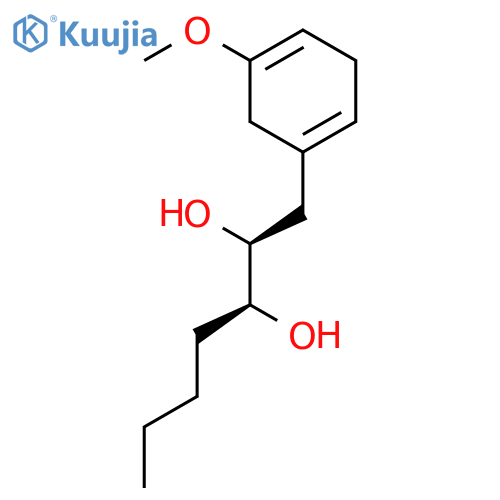 2,3-Heptanediol, 1-(5-methoxy-1,4-cyclohexadien-1-yl)-, (2S,3S)- structure