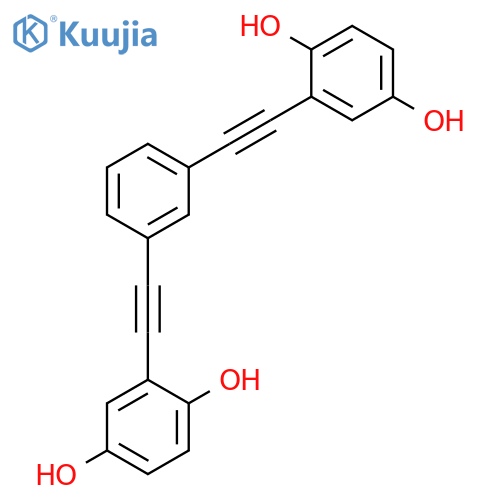 1,4-BENZENEDIOL, 2,2'-(1,3-PHENYLENEDI-2,1-ETHYNEDIYL)BIS- structure