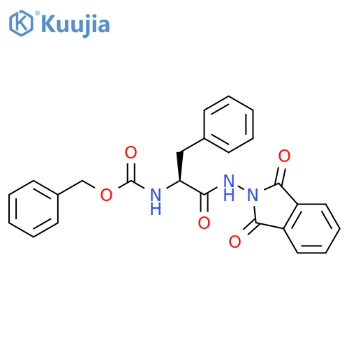 Carbamic acid, [(1S)-2-[(1,3-dihydro-1,3-dioxo-2H-isoindol-2-yl)amino]-2-oxo-1-(phenylmethyl)ethyl]-, phenylmethyl ester (9CI) structure