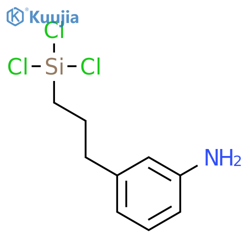 Benzenamine, 3-[3-(trichlorosilyl)propyl]- structure