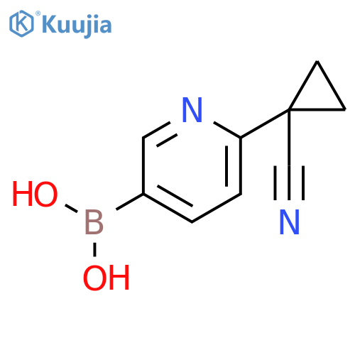 B-[6-(1-cyanocyclopropyl)-3-pyridinyl]-Boronic acid structure