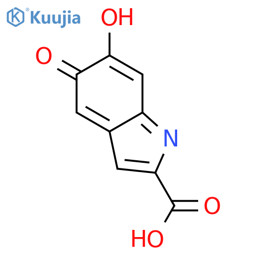 5H-Indole-2-carboxylic acid, 6-hydroxy-5-oxo- structure