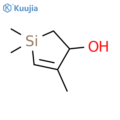 Silacyclopent-4-en-3-ol, 1,1,4-trimethyl- structure