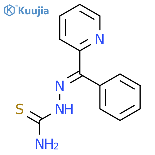 [(E)-[phenyl(2-pyridyl)methylene]amino]thiourea structure