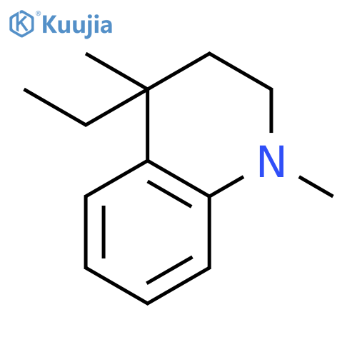Quinoline, 4-ethyl-1,2,3,4-tetrahydro-1,4-dimethyl- structure