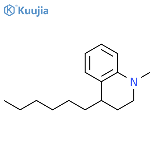 Quinoline, 4-hexyl-1,2,3,4-tetrahydro-1-methyl- structure