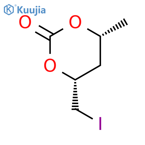 1,3-DIOXAN-2-ONE, 4-(IODOMETHYL)-6-METHYL-, CIS- structure