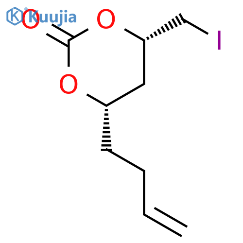 1,3-DIOXAN-2-ONE, 4-(3-BUTENYL)-6-(IODOMETHYL)-, (4S-CIS)- structure