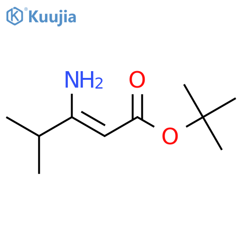 2-Pentenoic acid, 3-amino-4-methyl-, 1,1-dimethylethyl ester, (Z)- structure