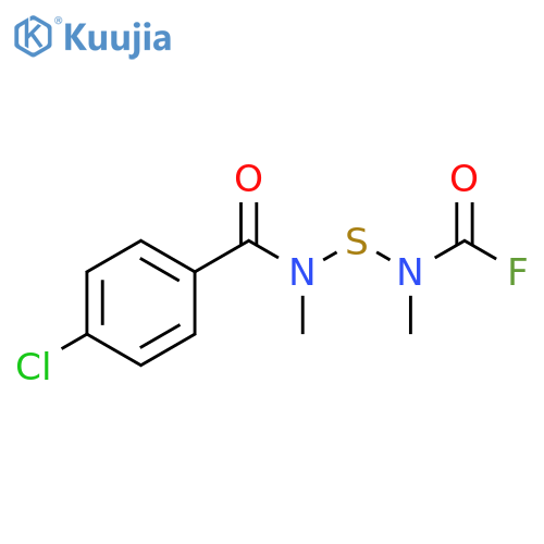 Carbamic fluoride, [[(4-chlorobenzoyl)methylamino]thio]methyl- structure