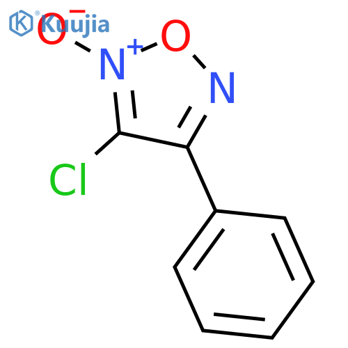 1,2,5-Oxadiazole, 3-chloro-4-phenyl-, 2-oxide structure