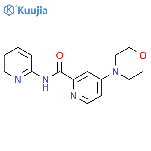 2-Pyridinecarboxamide,4-(4-morpholinyl)-N-2-pyridinyl- structure