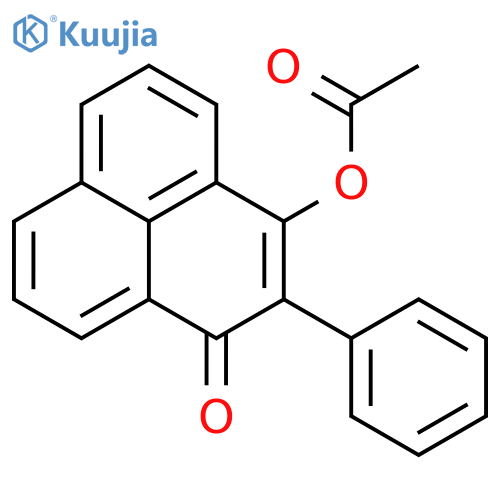 1H-Phenalen-1-one, 3-(acetyloxy)-2-phenyl- structure