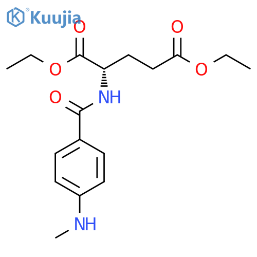 diethyl 2-(4-(MethylaMino)benzaMido)pentanedioate structure
