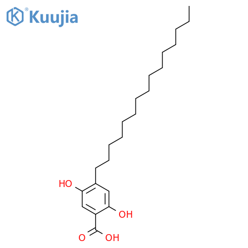 BENZOIC ACID, 2,5-DIHYDROXY-4-PENTADECYL- structure