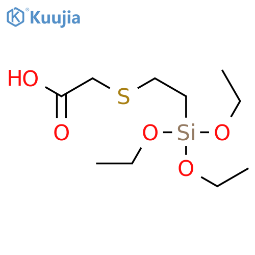 [2-(Triethoxysilyl)ethylthio]acetic acid structure