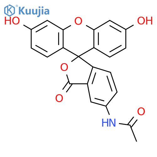 N-(3',6'-Dihydroxy-3-oxospiro[2-benzofuran-1,9'-xanthene]-5-yl)acetamide structure