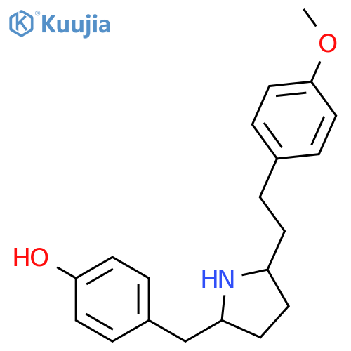 PHENOL, 4-[[5-[2-(4-METHOXYPHENYL)ETHYL]-2-PYRROLIDINYL]METHYL]- structure
