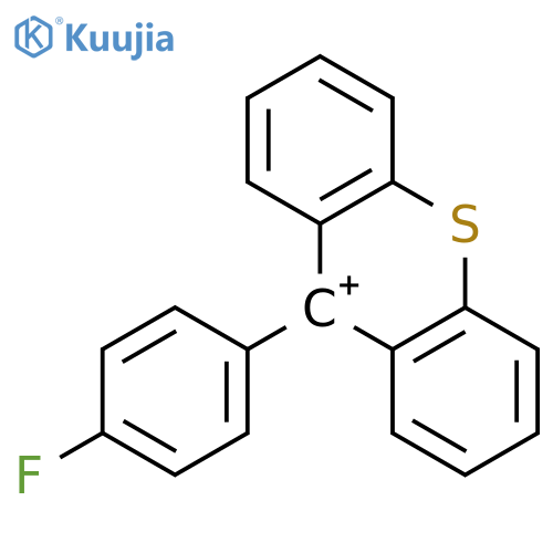 9H-Thioxanthen-9-ylium, 9-(4-fluorophenyl)- structure