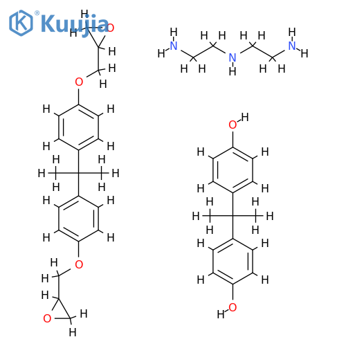 Diethylene triamine, diphenylolpropane, Diglycidyl dephenylolpropane ether polymer structure