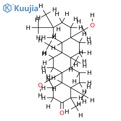 25,28-dihydroxy-D:A-friedo-oleanan-3-one structure
