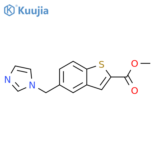methyl 5-(imidazol-1-ylmethyl)benzothiophene-2-carboxylate structure