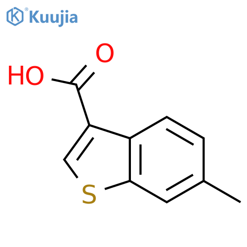 6-Methyl-1-benzothiophene-3-carboxylic acid structure