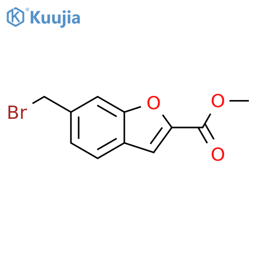 2-BENZOFURANCARBOXYLIC ACID, 6-(BROMOMETHYL)-, METHYL ESTER structure