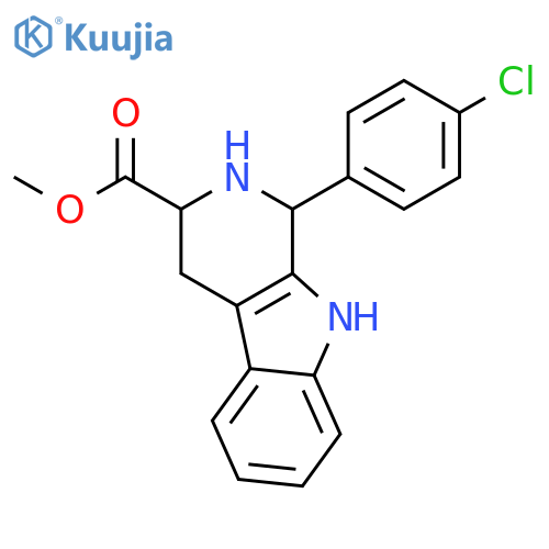 Methyl 1-(4-chlorophenyl)-2,3,4,9-tetrahydro-1h-β-carboline-3-car Boxylate structure