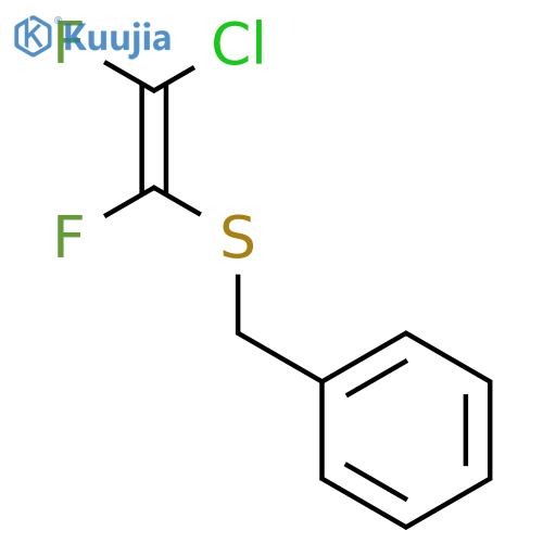 Benzene, [[[(1E)-2-chloro-1,2-difluoroethenyl]thio]methyl]- structure