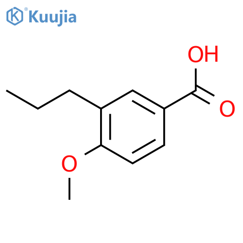Benzoic acid, 4-methoxy-3-propyl- structure
