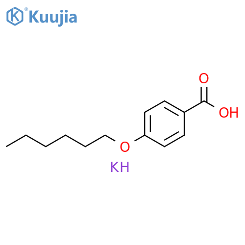 benzoic acid, 4-(hexyloxy)-, potassium salt (1:1) structure