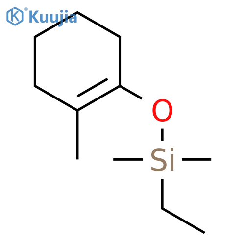 SILANE, ETHYLDIMETHYL[(2-METHYL-1-CYCLOHEXEN-1-YL)OXY]- structure