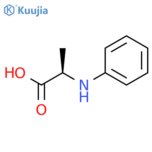 (2R)-2-(phenylamino)propanoic acid structure