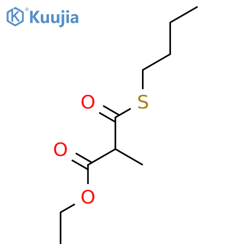 Propanoic acid, 3-(butylthio)-2-methyl-3-oxo-, ethyl ester structure