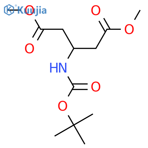 Dimethyl 3-(Tert-butoxycarbonylamino)pentanedioate structure