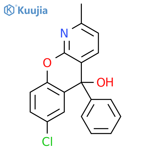 5H-[1]BENZOPYRANO[2,3-B]PYRIDIN-5-OL, 7-CHLORO-2-METHYL-5-PHENYL- structure