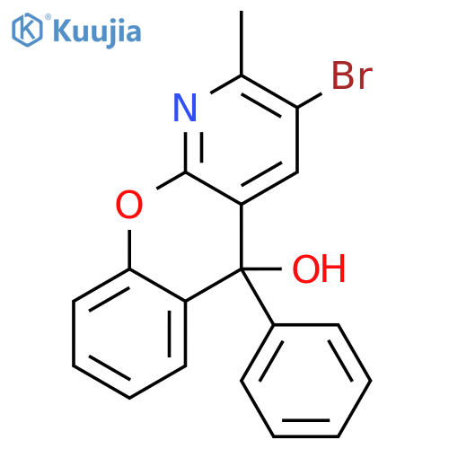 5H-[1]BENZOPYRANO[2,3-B]PYRIDIN-5-OL, 3-BROMO-2-METHYL-5-PHENYL- structure