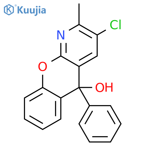 5H-[1]Benzopyrano[2,3-b]pyridin-5-ol, 3-chloro-2-methyl-5-phenyl- structure
