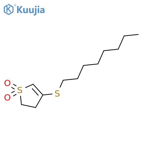 Thiophene, 2,3-dihydro-4-(octylthio)-, 1,1-dioxide structure