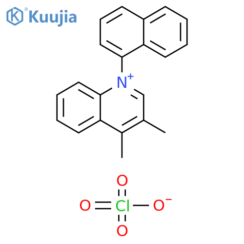 Quinolinium, 3,4-dimethyl-1-(1-naphthalenyl)-, perchlorate structure