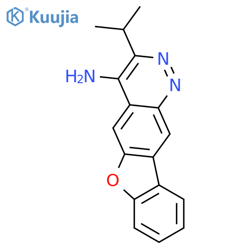 3-(propan-2-yl)[1]benzofuro[2,3-g]cinnolin-4-amine structure