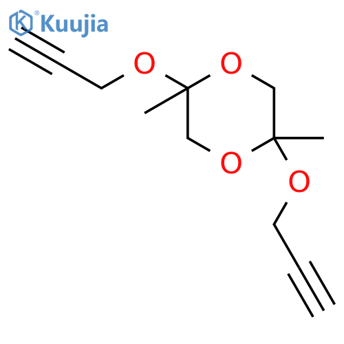 1,4-Dioxane, 2,5-dimethyl-2,5-bis(2-propynyloxy)- structure