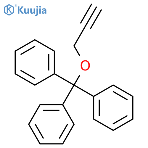Benzene, 1,1',1''-[(2-propynyloxy)methylidyne]tris- structure