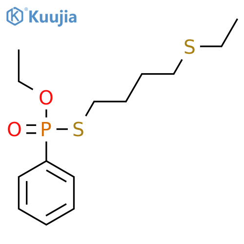 O-ethyl S-[4-(ethylsulfanyl)butyl] phenylphosphonothioate structure
