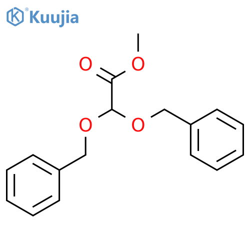 ACETIC ACID, BIS(PHENYLMETHOXY)-, METHYL ESTER structure