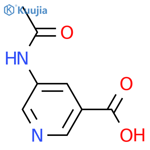 5-Acetamidonicotinic acid structure